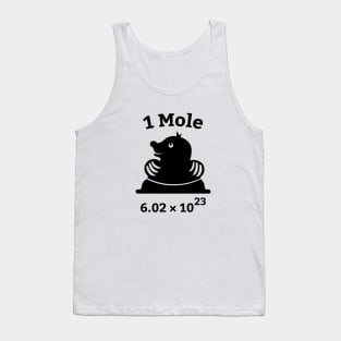 Funny Chemistry Shirts | 1 Mole Avogadro's Number Tank Top